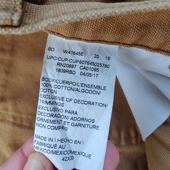 Dickies Utility Pants Workwear Chore Rancher Carpenter Jeans Tan Brown 42x30 - Picture 4 of 12
